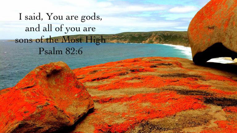 Arriving at the High Peak of the Divine Revelation and Living a God-man life [in the picture: Psa. 82:6]