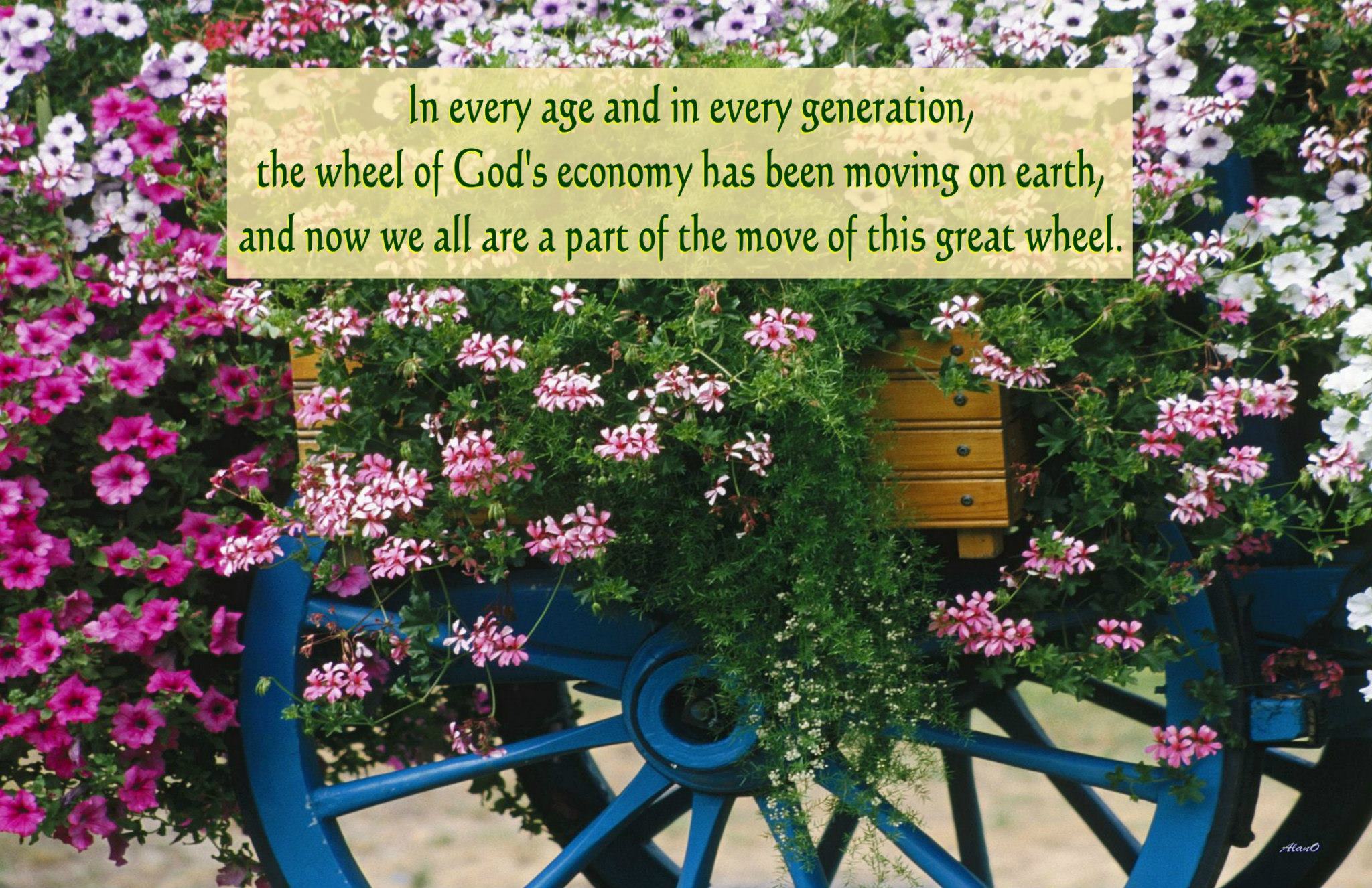 Seeing and Being in the Great Wheel of the Move of God's Economy (Ezekiel 1) [in the picture: In every age and in every generation, the wheel of God’s economy has been moving on earth, and now we all are a part of the move of this great wheel.]