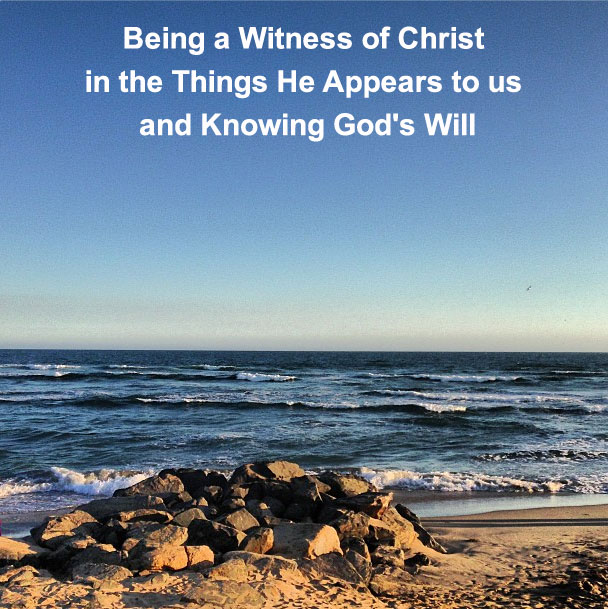 Being a Witness of Christ in the Things He Appears to us and Knowing God's Will