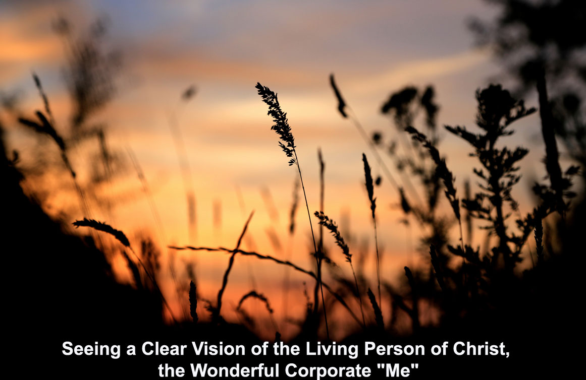Seeing a Clear Vision of the Living Person of Christ, the Wonderful Corporate Me