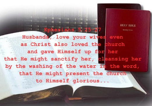 God is Working Himself into Man to Obtain His Counterpart, the New Jerusalem. Husbands, love your wives even as Christ also loved the church and gave Himself up for her, That He might sanctify her, cleansing her by the washing of the water in the word, That He might present the church to Himself glorious, not having spot or wrinkle or any such things, but that she would be holy and without blemish.