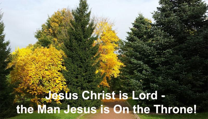 Jesus Christ is Lord - the Man Jesus is on the Throne! The Man Jesus is on the Throne Over All Universe: the Ruler Over All Things is a Man!