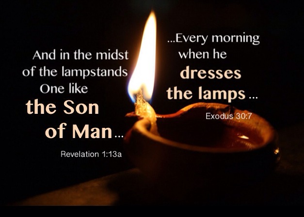 Christ as the Son of Man is the High Priest Cherishing the Churches in His Humanity (Rev. 1:13a and in the midst of the lampstands one like the Son of Man)