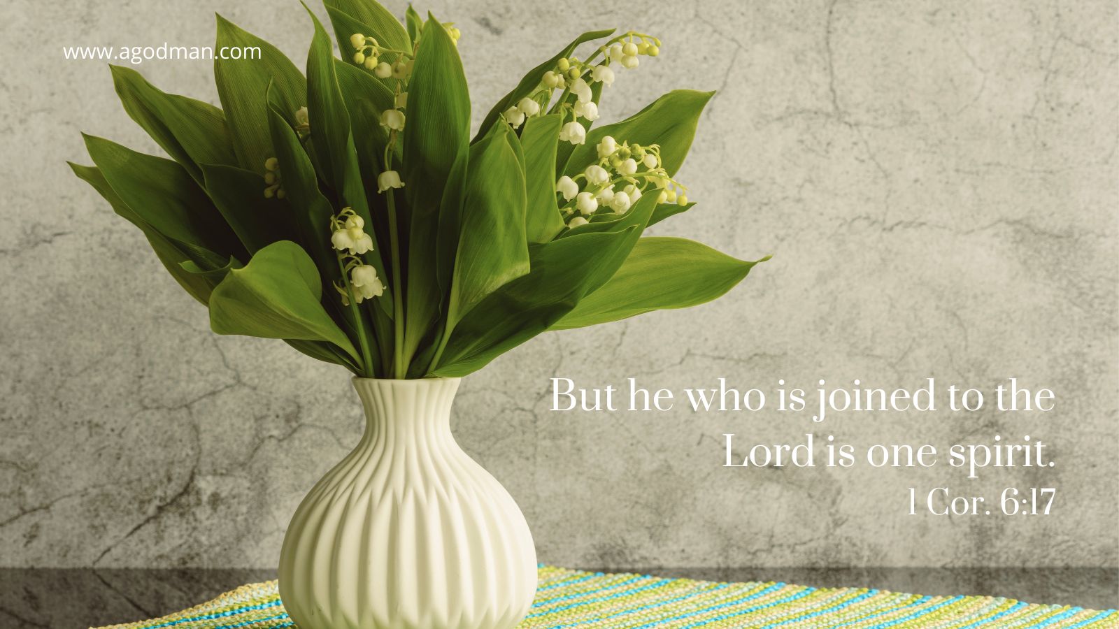 But he who is joined to the Lord is one spirit. 1 Cor. 6:17