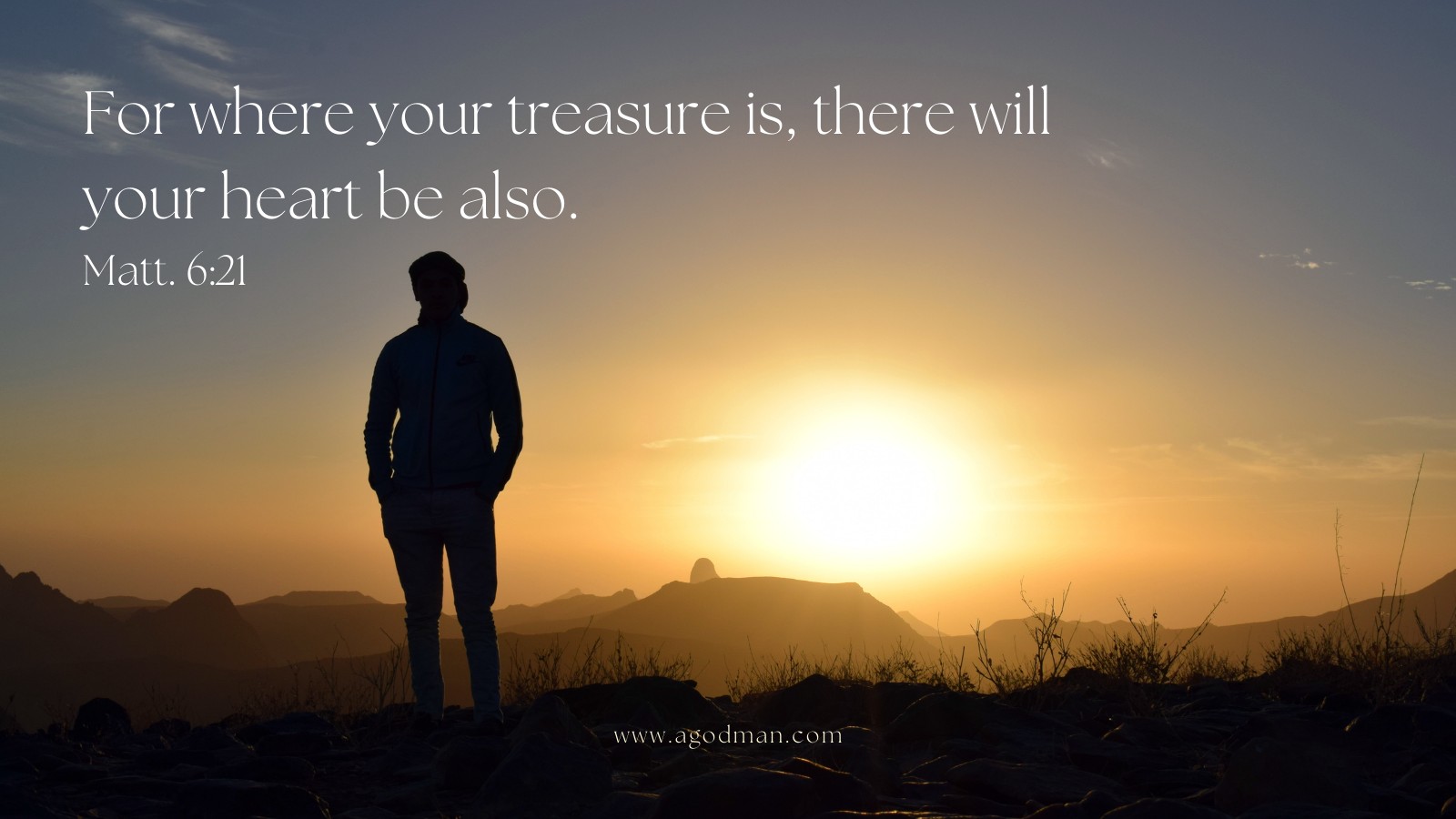 For where your treasure is, there will your heart be also. Matt. 6:21