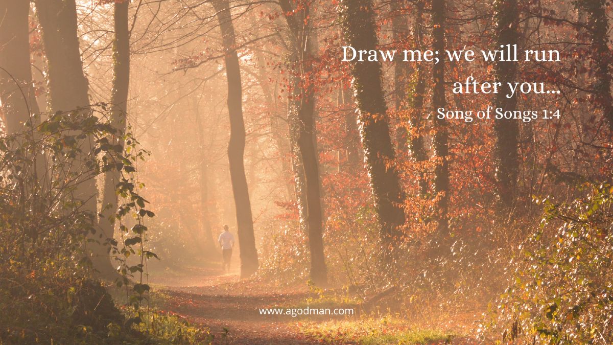 Draw me; we will run after you... Song of Songs 1:4