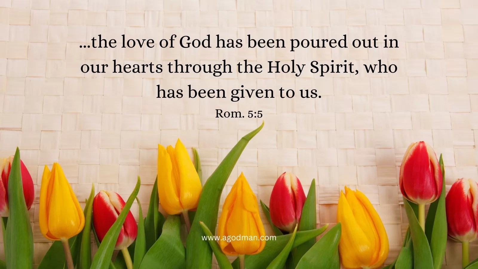 ...the love of God has been poured out in our hearts through the Holy Spirit, who has been given to us. Rom. 5:5