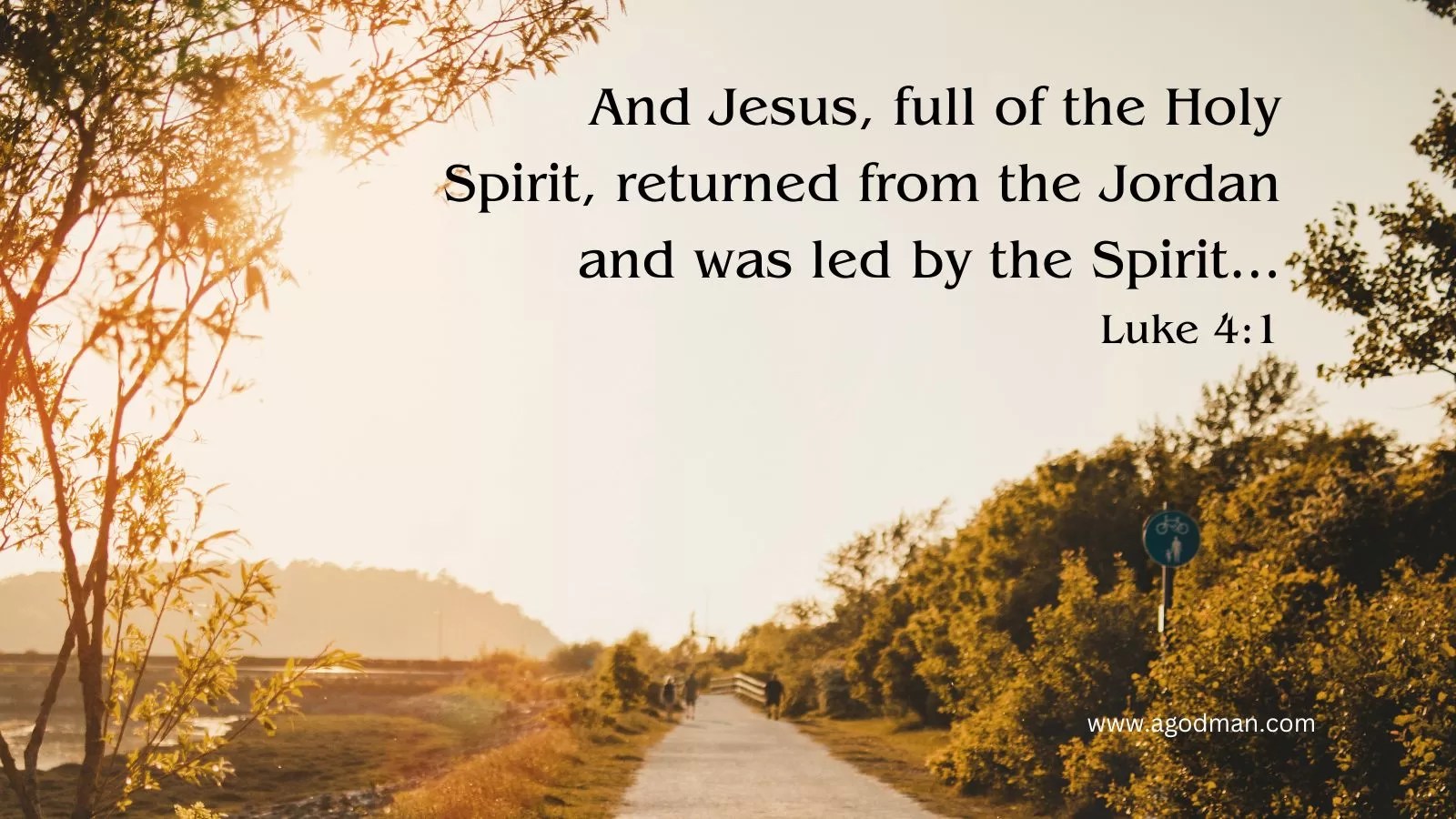 And Jesus, full of the Holy Spirit, returned from the Jordan and was led by the Spirit... Luke 4:1