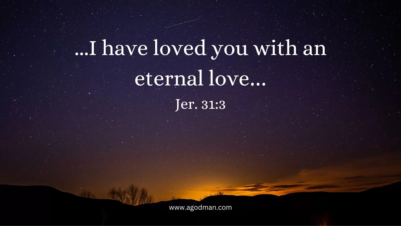 ...I have loved you with an eternal love… Jer. 31:3. Sharing entitled, A Fresh Seeing of God as Love and Knowing God's Universal Love (2023 NACT)