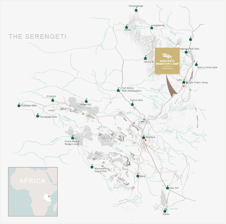 Elewana Collection Getting There Serengeti Map 
