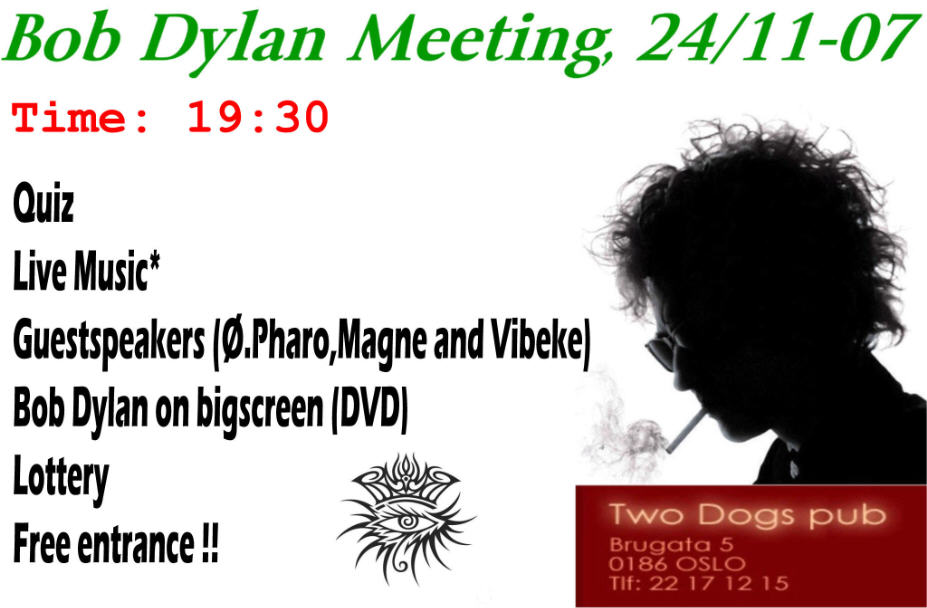 Om 7 dagar, 15 tim 26 min. Bob Dylan - Expecting Rain - Archives 2007