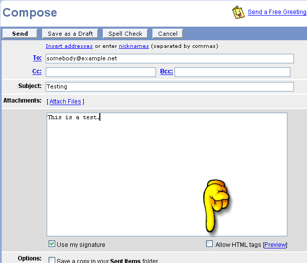 And if you ever need to change your yahoo email signature just. Dan S Mail Format Site Configuration Yahoo Mail