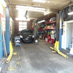 Repair bay at Main Auto Repair