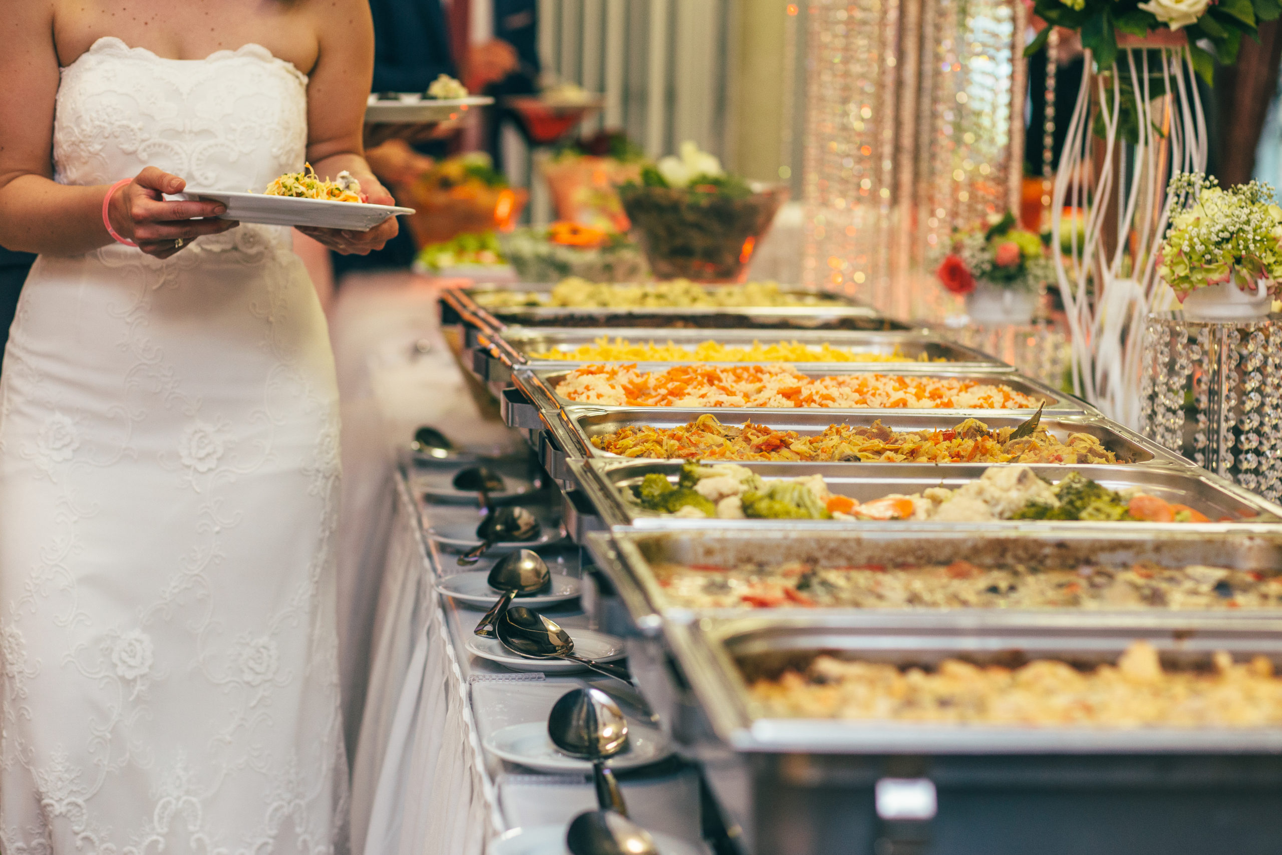 Catering food wedding buffet