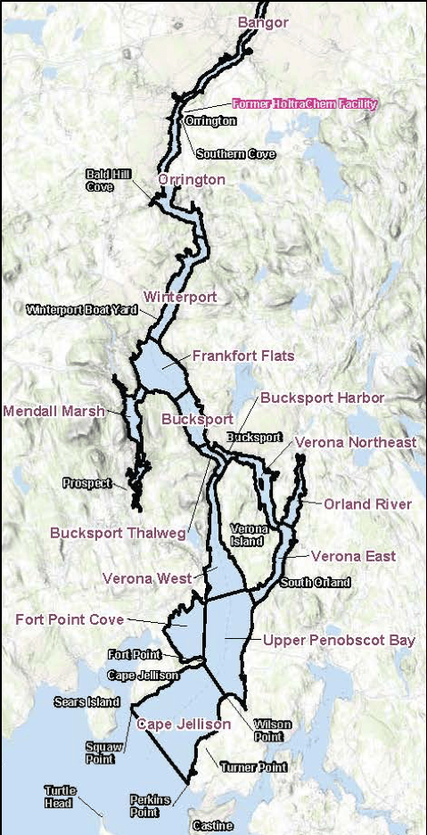 Penobscot River Map Holtrachem Penobscot Map 