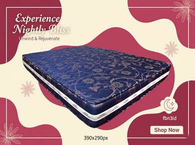 Web Banner: Mattress for People weighing up to or above 100kg
