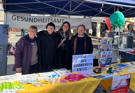 Tag des Gesundheitsamts: Informationen und Austausch in der Würzburger Innenstadt