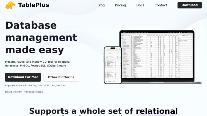 Tableplus Modern Database Management Made Easy Mainstream - Premium Ocean Picture Gallery - 8K