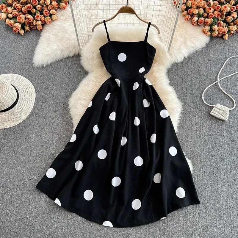 Nia Polka Dot Dress – Maira Vogue