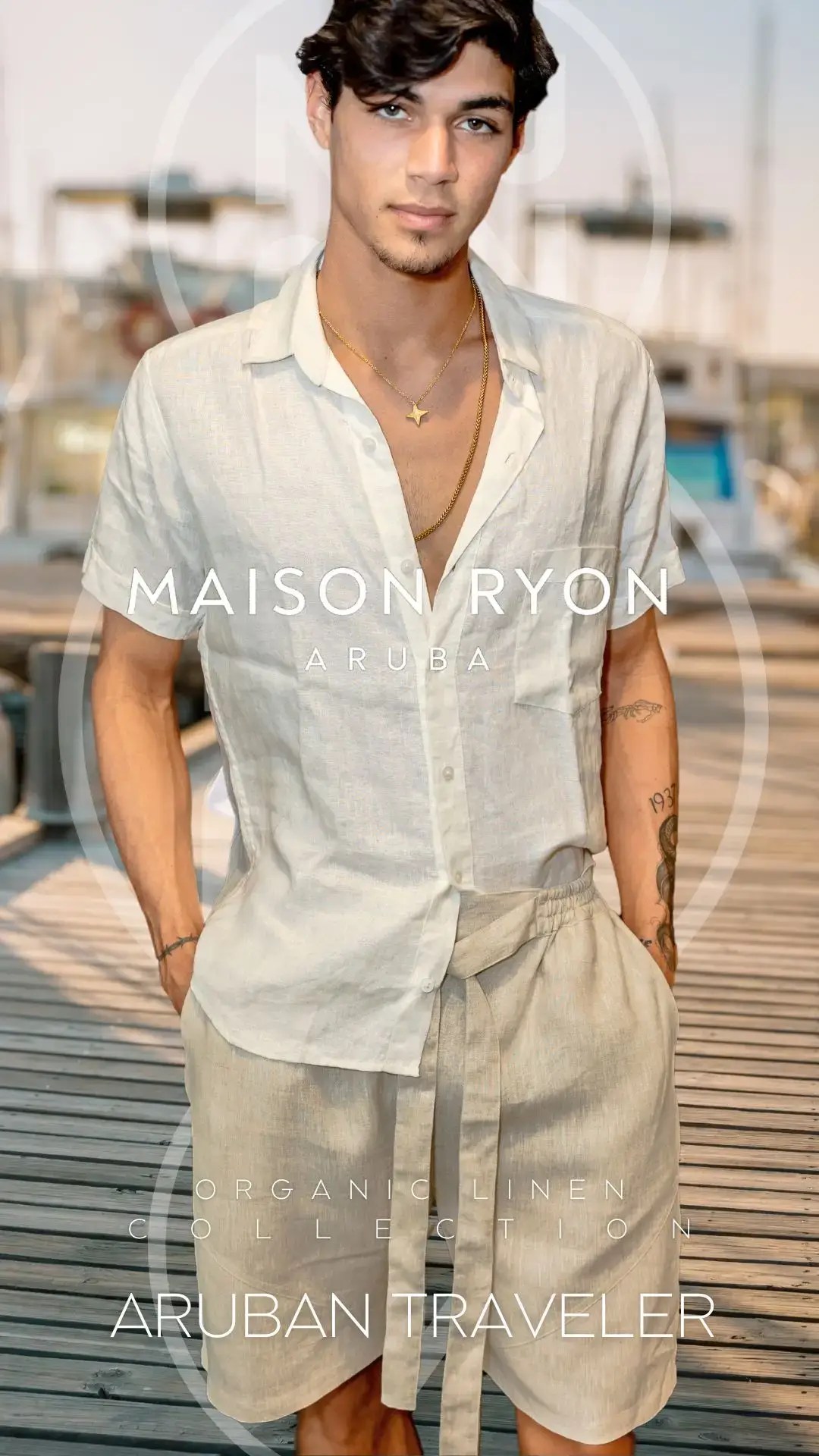 JOHNNY ORGANIC LINEN SHORTS - Image 4
