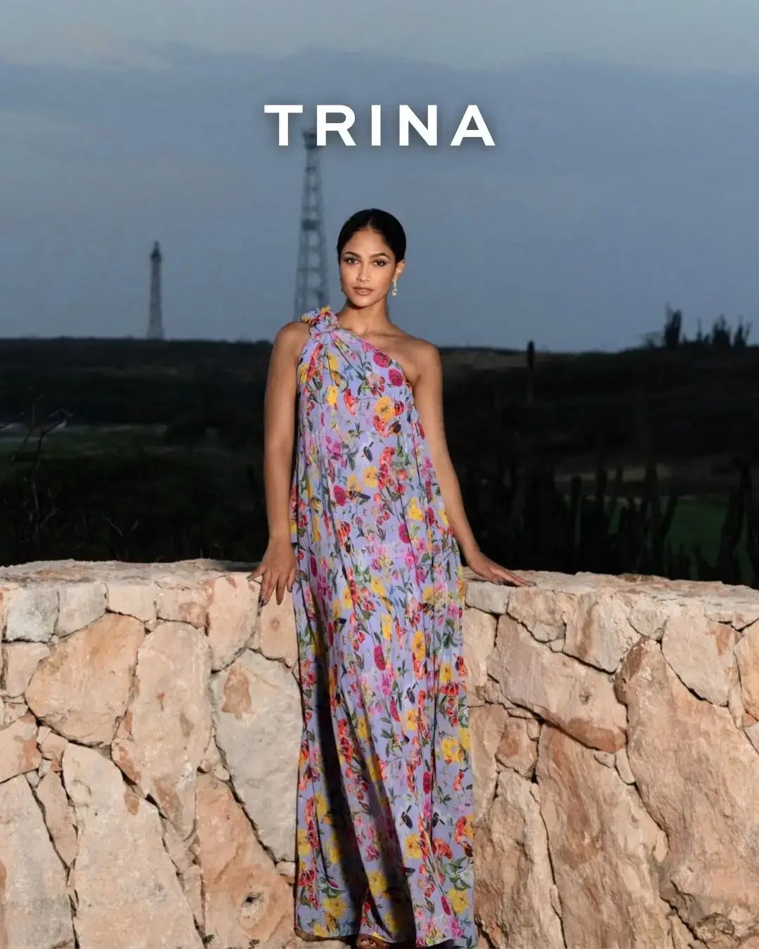 TRINA ONE SHOULDER GOWN