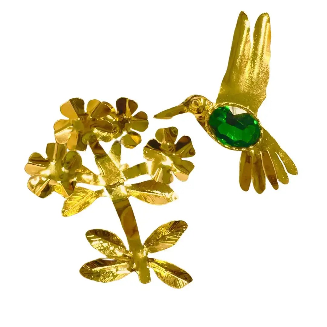 BLENCHI & KIBRAHACHA FERN GREEN by BRIYA x MR EARRINGS