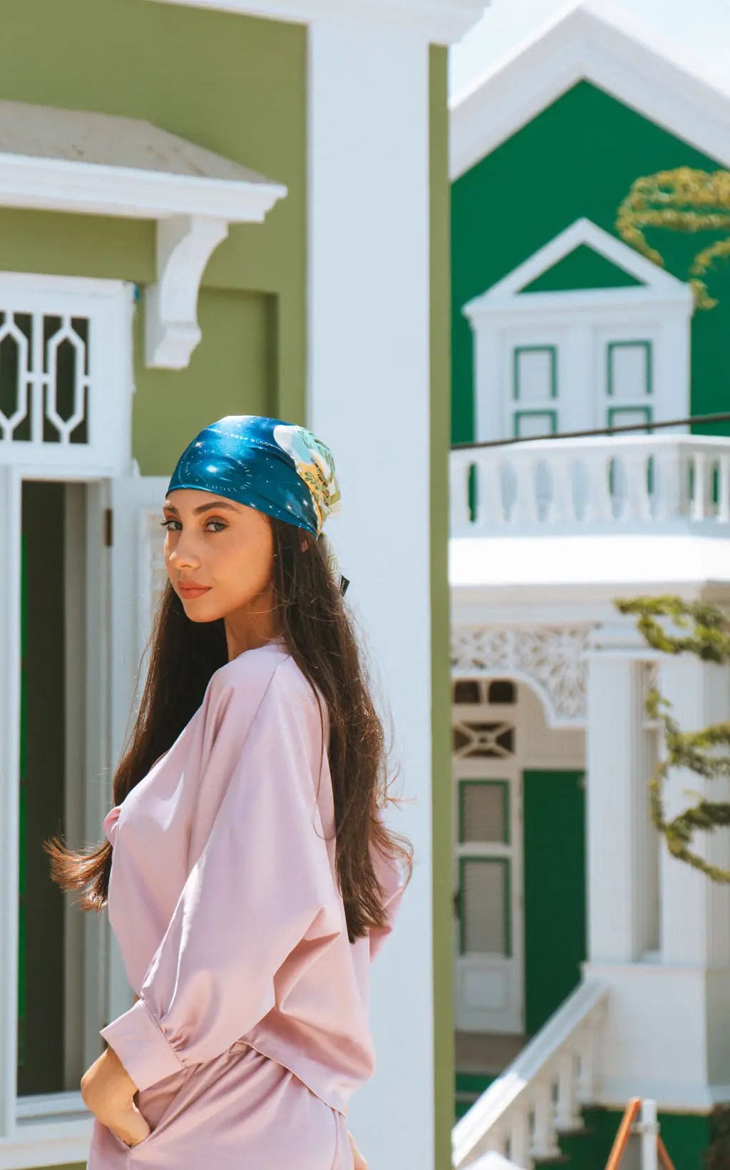 VENERANDA CELESTIAL SILK FOULARD - Image 2