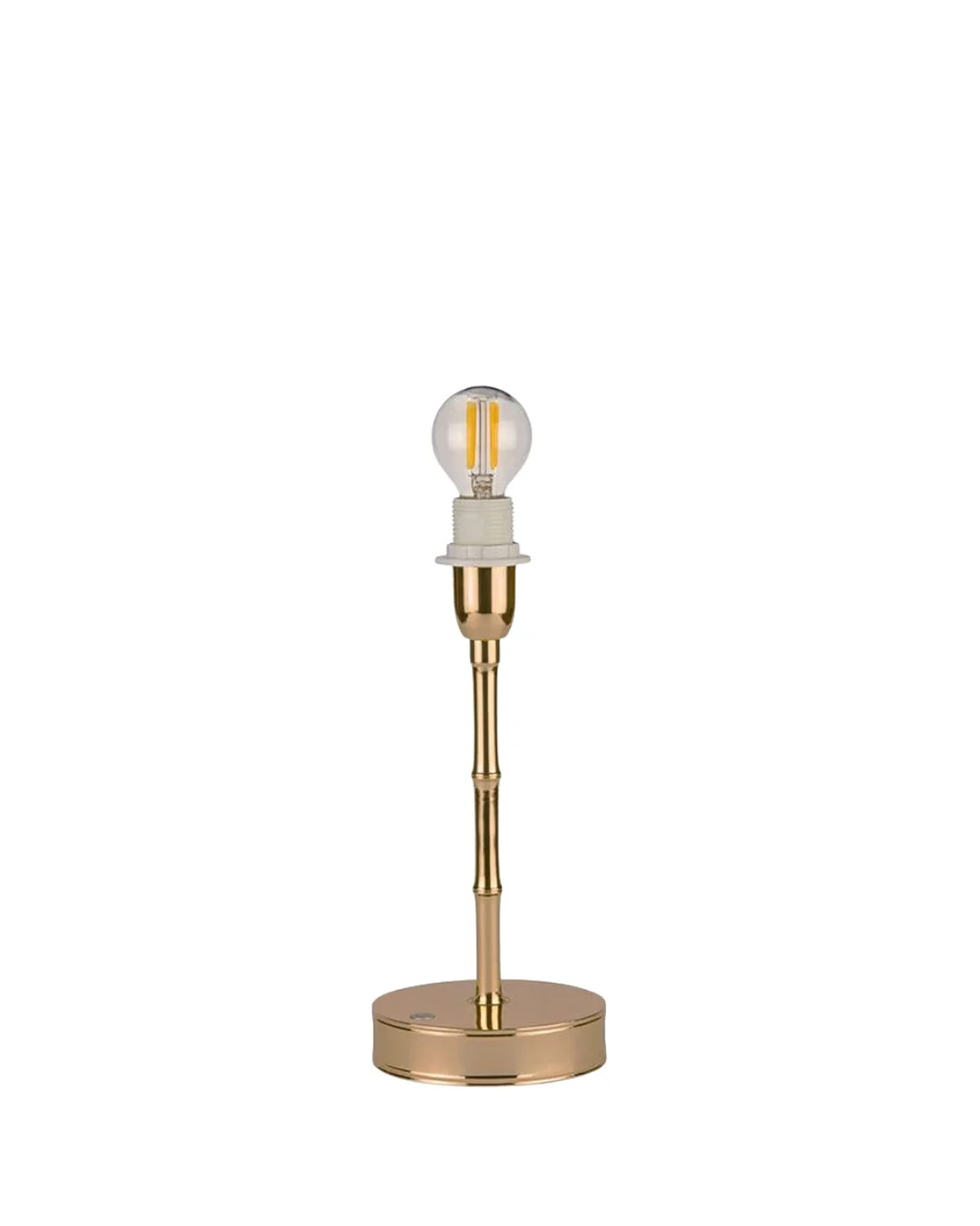 Base de lampe rechargeable en bambou – 25 cm Matt Gold