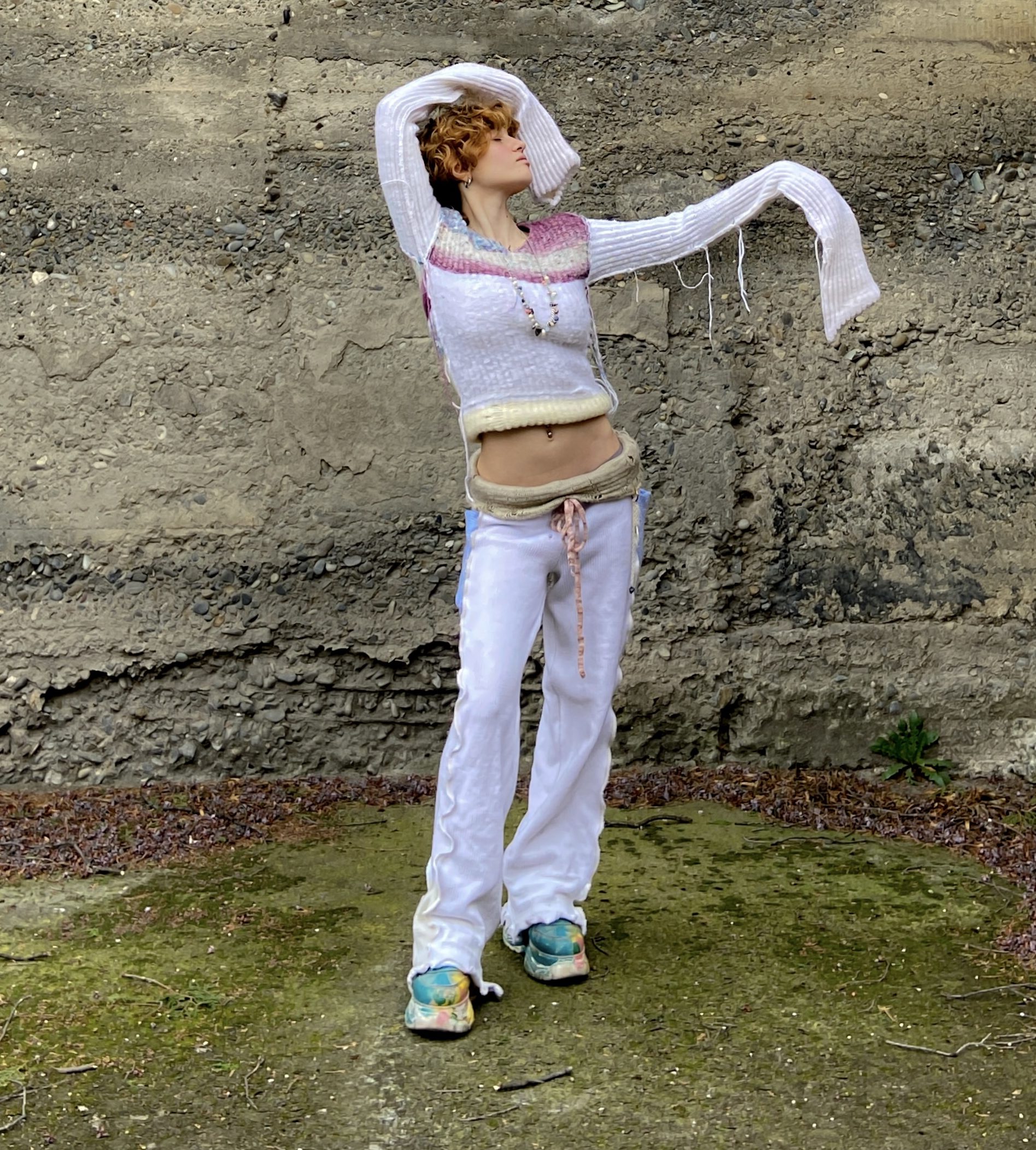Le pantalon knit blanc