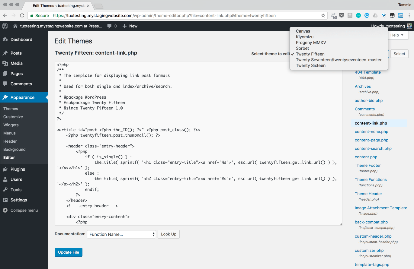 Step six: switch themes