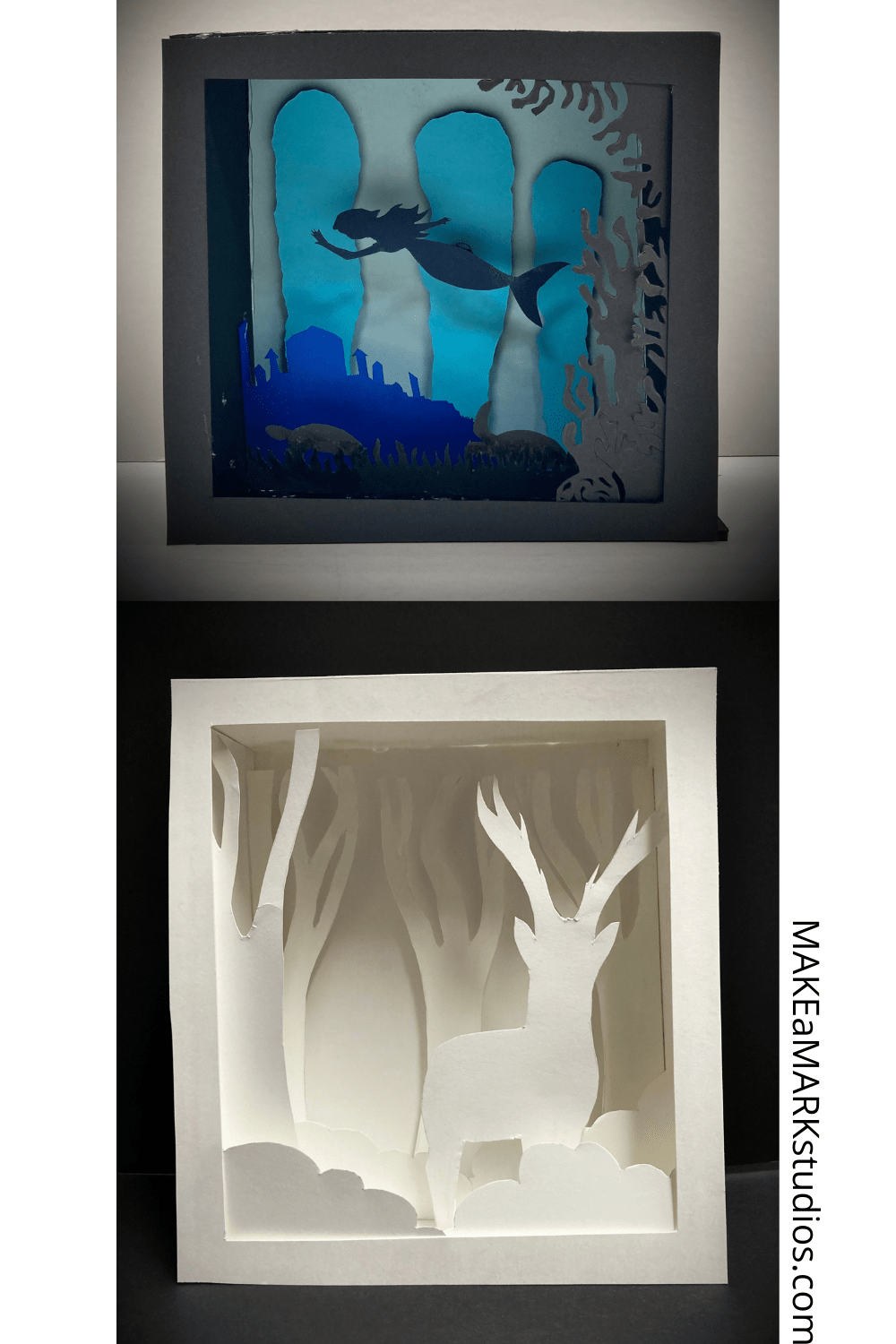 shadow box collage solid paper ยป Make a Mark Studios