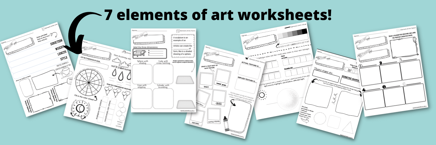 elements of art worksheets