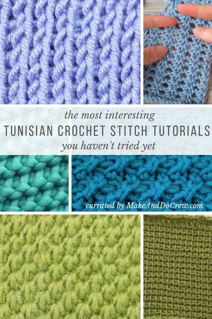 The stitches take a little bit of practice but the result is worth it. 20 Unique Tunisian Crochet Stitches With Step By Step Video Tutorials