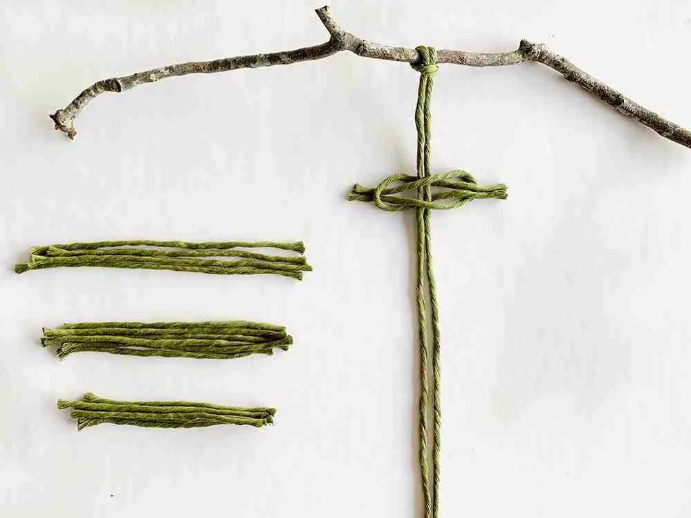 macrame leaves tutorial