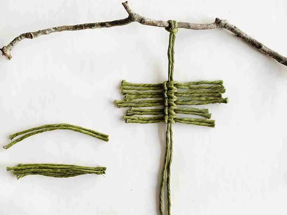 macrame leaves tutorial