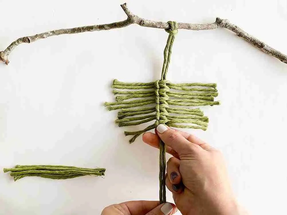 macrame leaves tutorial