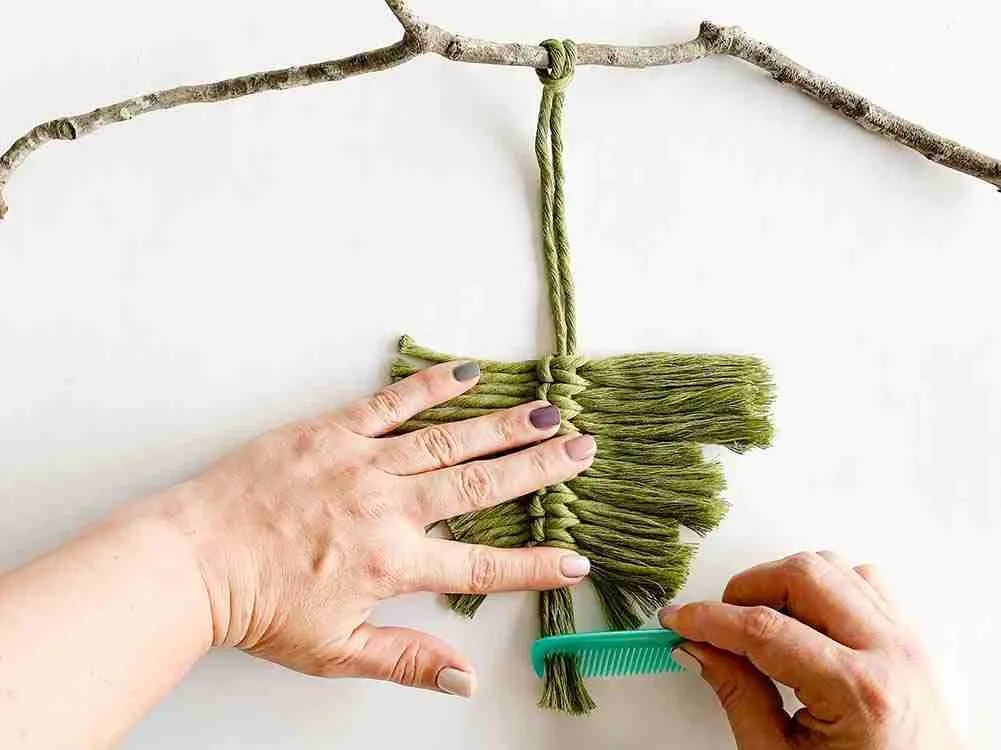 macrame leaves tutorial