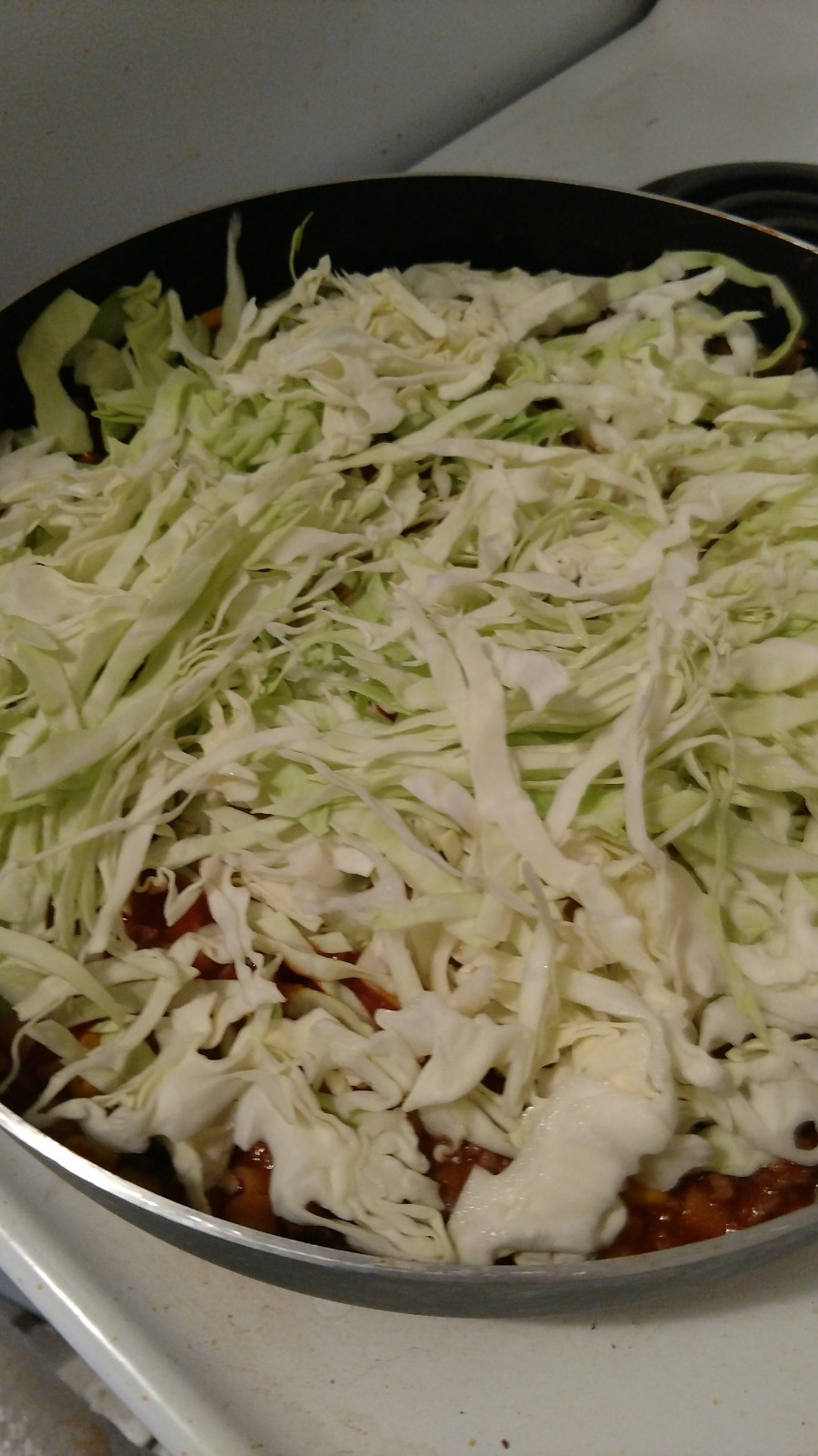 Top with shredded cabbage!