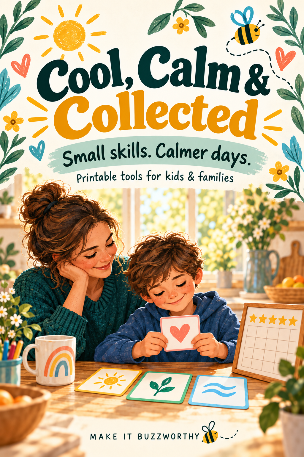 Cool, Calm & Collected. Small skills. Calmer days. Printable tools for kids and families.