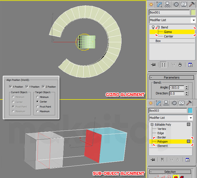 How To Use Align Tool In 3ds Max