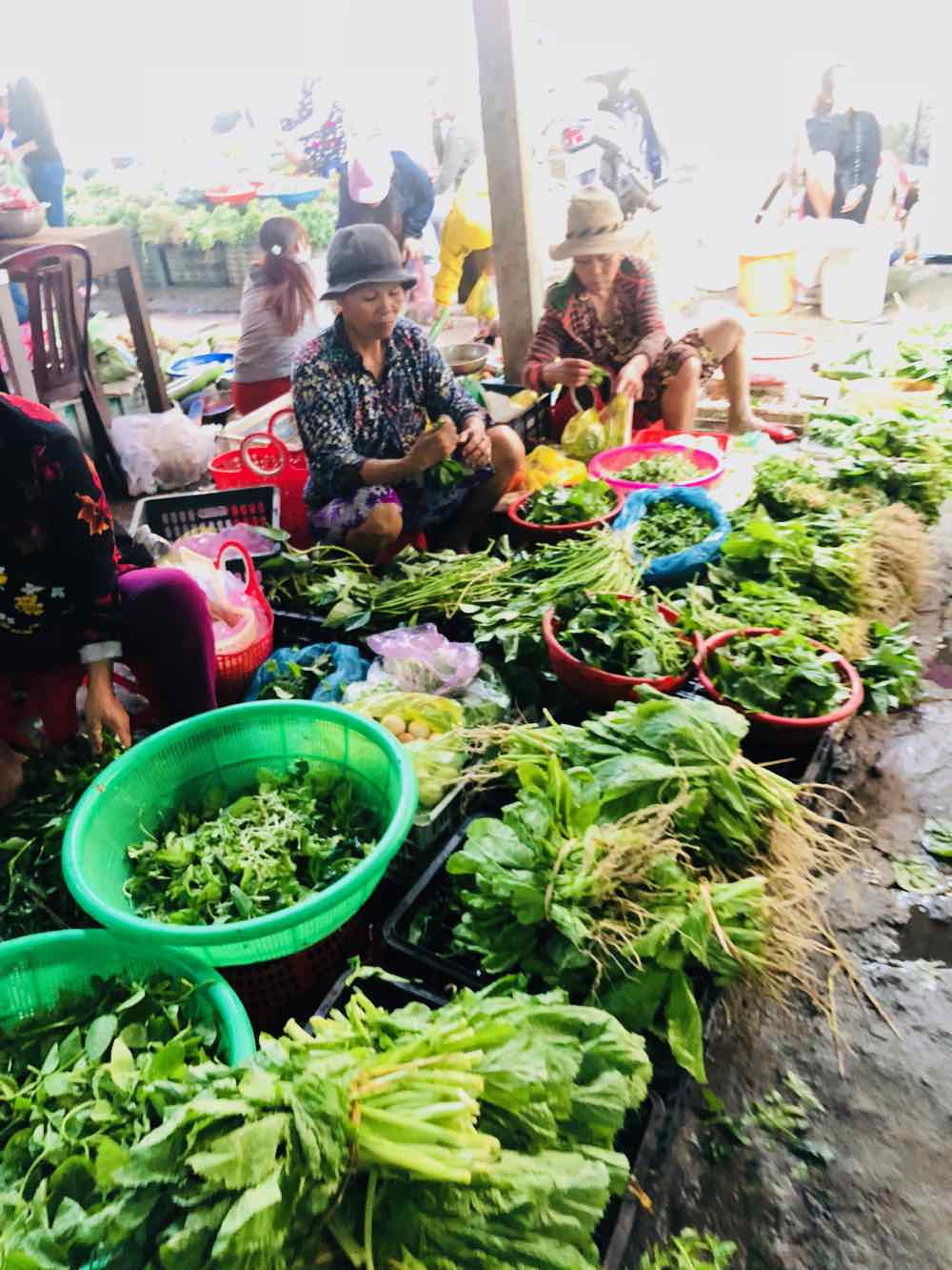 Herbes fraiches sur le marché de Hoi An - Vietnam