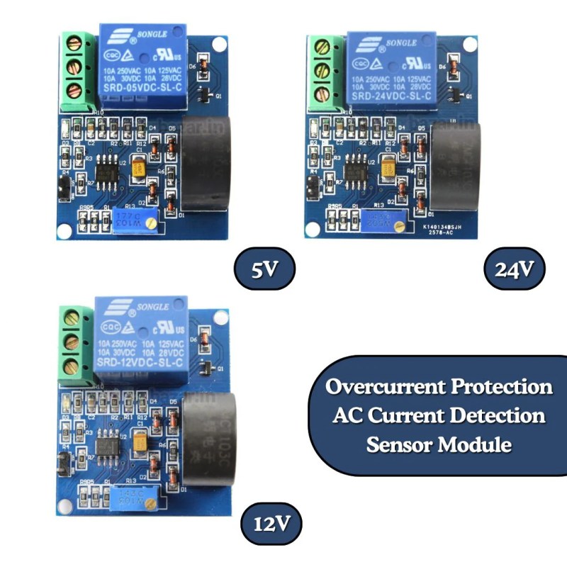 5a 12v Overcurrent Protection Ac Current Detection Sensor Module Robodo - Best Landscape Illustrations in Ultra HD