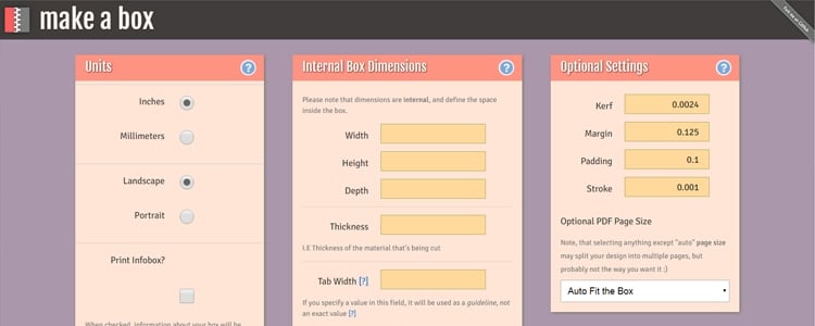 Online File Generators For Laser Cutting Maker Design Lab