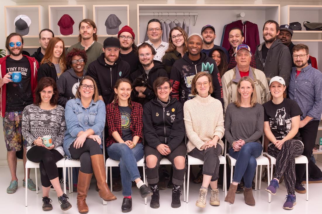 Tiny Fish Printing Maker Faire Yearbook Photo