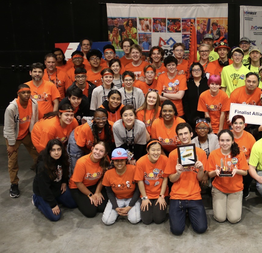 FRC Team 1208 the Booker T Washington Robohornets Maker Faire Yearbook Photo