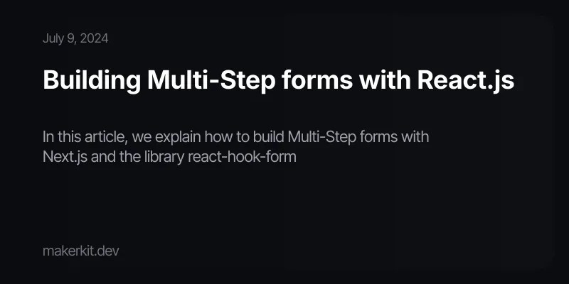 Creating Multi Step Forms In Reactjs Dev Community - Best Space Arts in Mobile