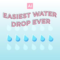 Fast & Easy Waterdrop in Adobe Illustrator