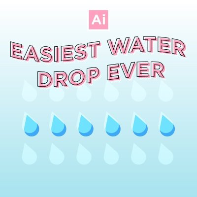 Fast & Easy Waterdrop in Adobe Illustrator