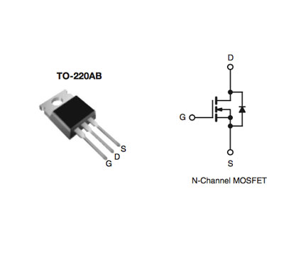 10 X IRF820 IRF820N Power MOSFET Transistors TO-220 Package - New