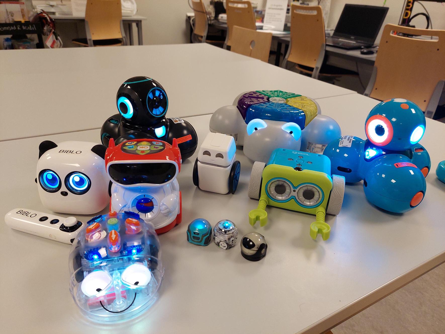 Olika robotar att programmera